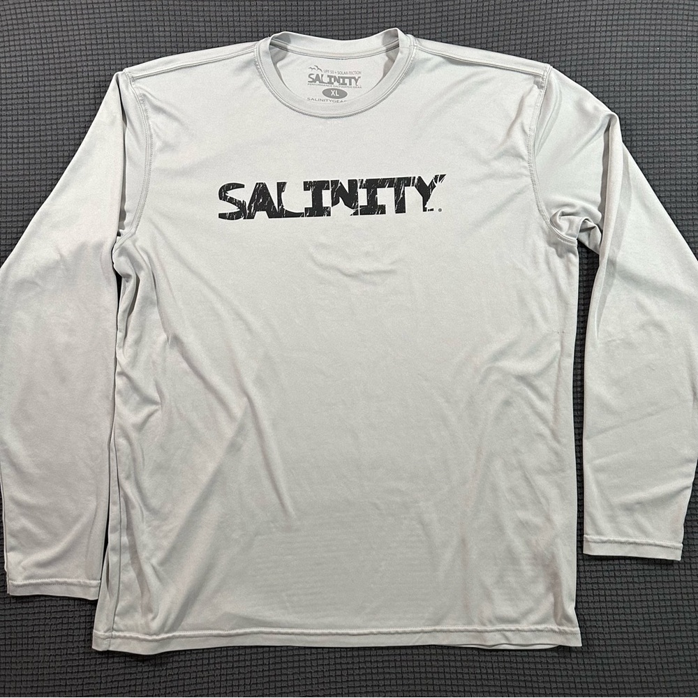 Salinity Gear UPF 50 Fishing Shirt Mens XL Long Sleeve Performance